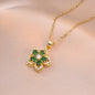 Rotating Flower Pendant Necklace