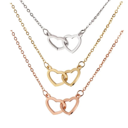 Eternal Rose & Personalized Heart Necklace